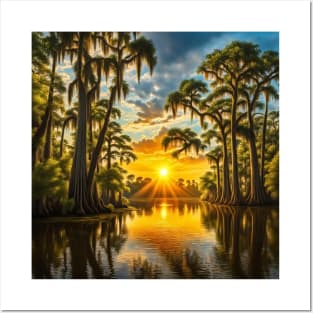 Bayou Sunrise Posters and Art